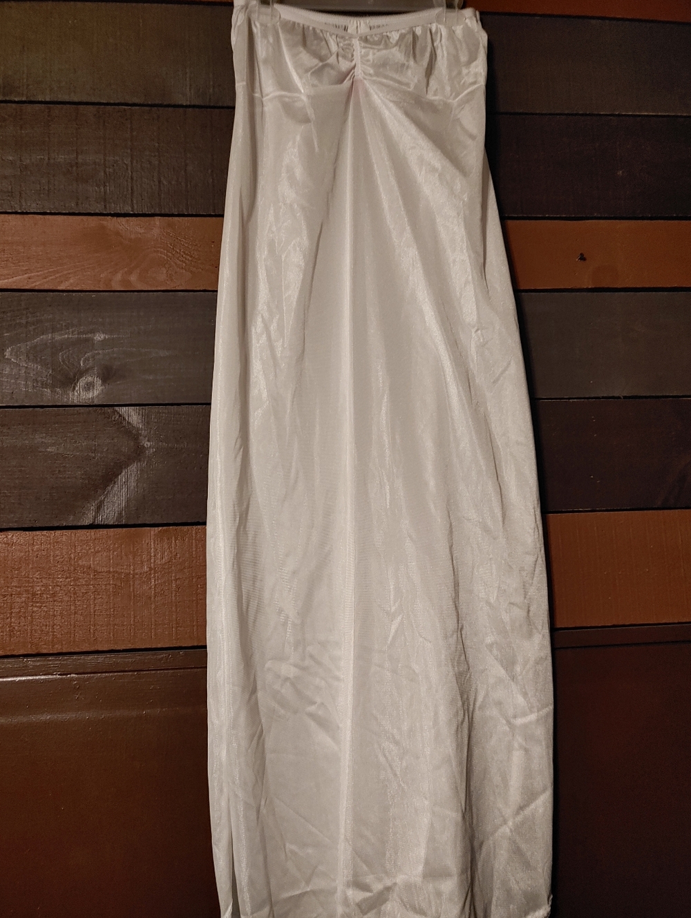 NWOT XL White Strapless Full Long Slip - Picture 6 of 8